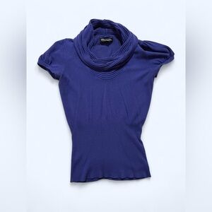 Express Royal Blue Cowl Neck Sweater